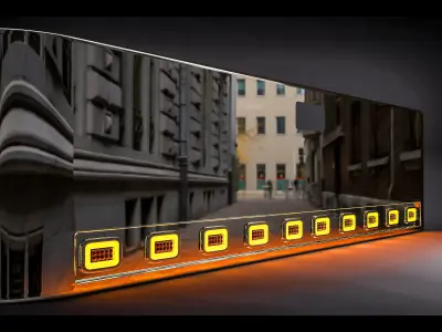 Ranch-style front bumper 3D model