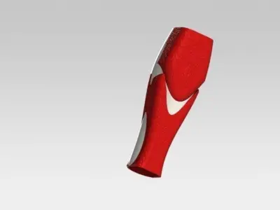 Iron man leg shin freestyle Free 3D model