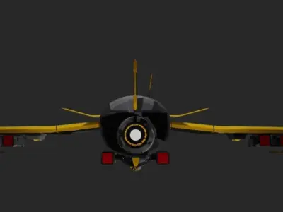 Battle starship 3D model
