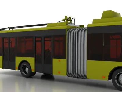 Trolleybus Bogdan T90110 3D model