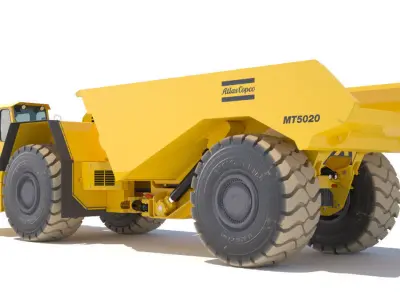 Underground Mining Truck Atlas Copco MT5020 model 3D model