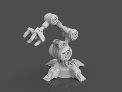 Industrial Robot Arm - 5-Untextured  3D model