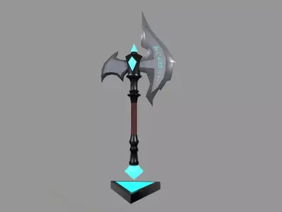 Axe Fantasy Stylized Game  Low-poly 3D model