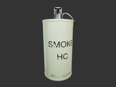 M8 Smoke Grenade Low-poly 3D model
