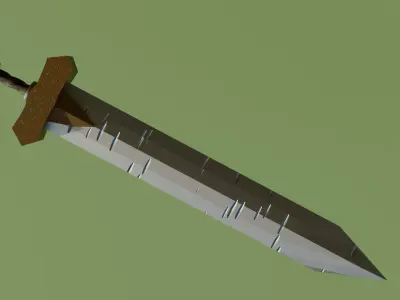 Weapons Low-poly 3D model