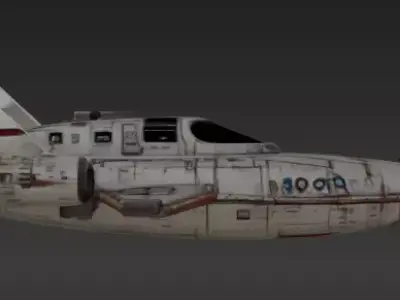space ship 3D model