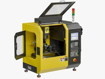 Tabletop Lathe 5 3D model