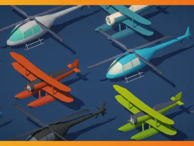 Vehicles Pack - Low Poly Assets Low-poly 3D model