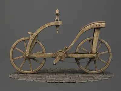Da-Vinci-wooden-bike 3D model