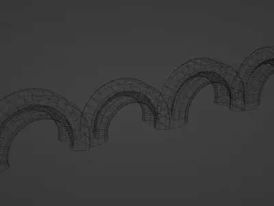 Low-poly Buried Playground Tires  4 Color Variations Low-poly 3D model