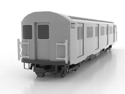 Budd R32 1965 Low Low-poly 3D model