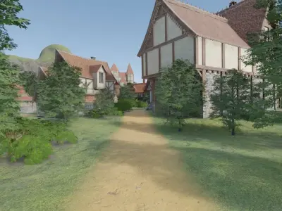 Island Village 3D model purchase