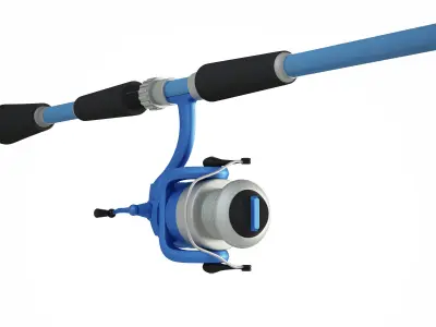 Fishing rod 3D model 3