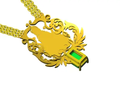 Goddess Laxmi ji Necklace Design 3D print model