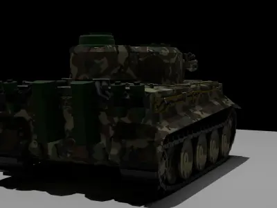 Military Tank Low-poly 3D model buy