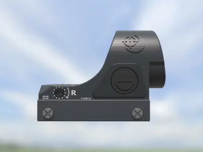 Red Dot Reflex Sight Model SORVO-19 Free 3D model