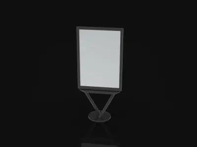 Outdoor Advertising Stand V10 3D model