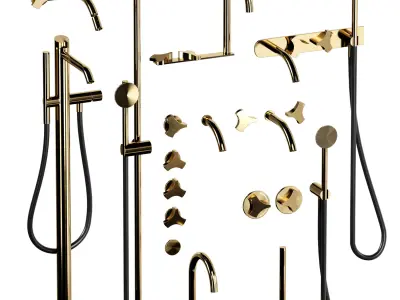 Ziqq Taps For Washbasin  Bidet Low-poly 3D model