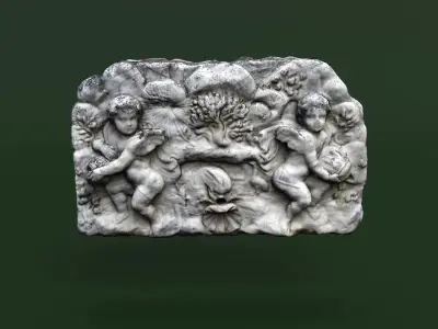 Fountain 3d scan Crimea Vorontsov Palace 3D model
