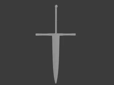 Steel sword III 3D model