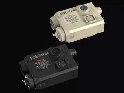Tactical device Laser Sight Holosun LS321 Low-poly 3D model