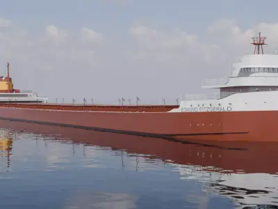 SS Edmund Fitzgerald 3D model