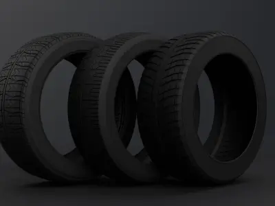 Tire Pack Blender 3D model