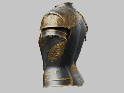 Medieval Armor Fantasy Knight Chestplate 3D model