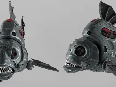 piranha robot 3D model