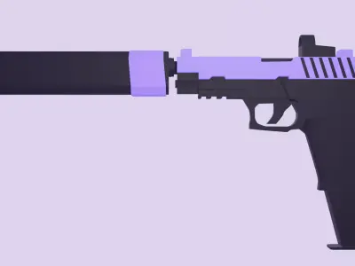  tactical pistol 3D model