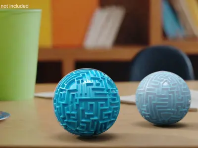 Spherical Maze Puzzle 3D model