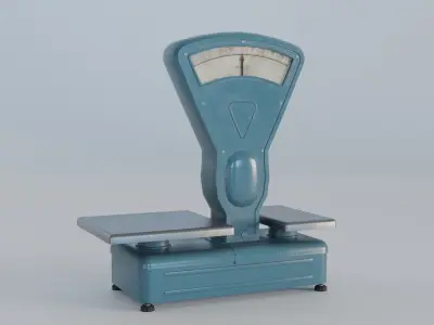 Soviet Scales Low-poly 3D model
