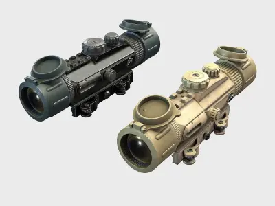 Optical Scope 106 Low-poly 3D model