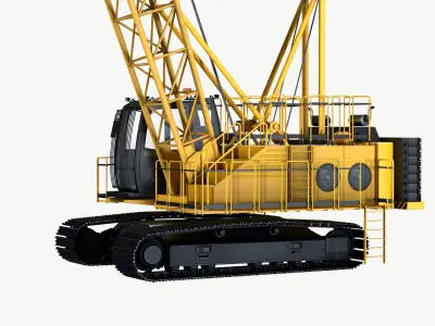 crawler crane 3D model buy