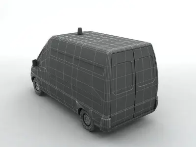  Citreon Jumper Van Low-poly 3D model