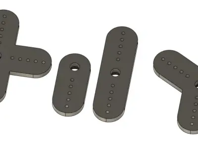 Servo sticks Free 3D print model