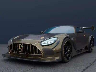 Mercedes Benz Amg Gt3 Evo Free 3D model