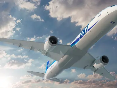 Boeing 787-9 Dreamliner ANA Livery Rigged 3D model