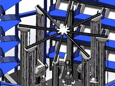 Appearance testing equipment for injection molding parts 3D model