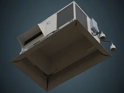 Rooftop AC Unit 6A Low-poly 3D model