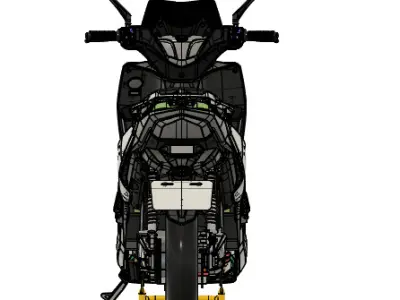 Eletric Motorcycle Aima Voltz Ev1  3D model