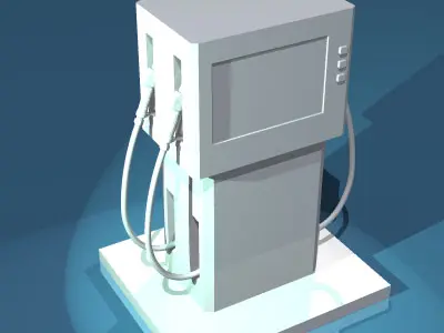 Gas pump 3D model buy