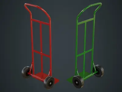 Hand Truck 4A Low-poly 3D model