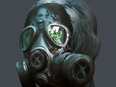 Helmet 3d model military combat Military Low-poly Low-poly 3D model 16