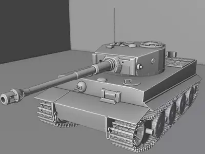 Tiger 1 Ausf E 3D model