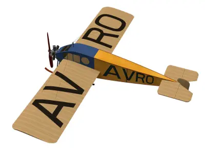 Avro Type F cabin 3D model