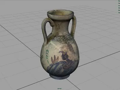 GREEK VASE 2 Low-poly 3D model