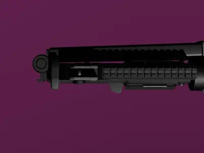 XM703E1 Low-poly 3D model