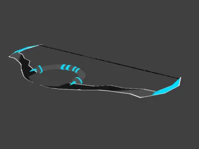 AdvanceBattleBow-4 bow and arrow Low-poly 3D model