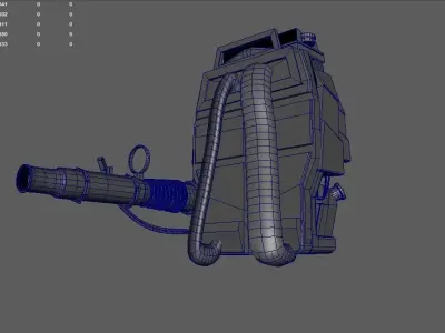 Leaf Blower PBR 3D model